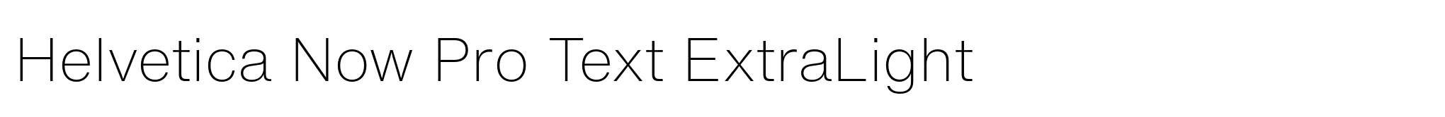 Helvetica Now Pro Text ExtraLight image